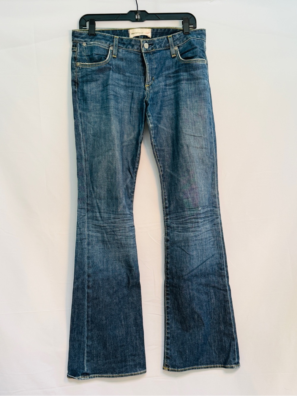 Paper Denim & Cloth Women's Flare Jeans in Blue Wash